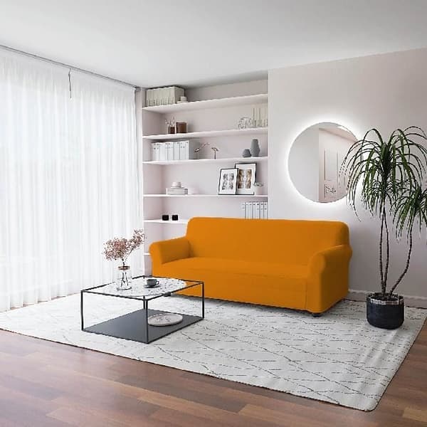 HOMEMANIA Skyddsöverdrag Vanligt - Hem - Till soffan - Skydd - Orange i 97% polyester, 3% elastomer, 170 x 240 cm