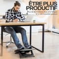 Miniatyrbild 2 av 6: ACROPAQ Ergonomisk Kontorsfotstöd med Antiglid, Yta med Piggar - 3 Justerbara Höjder - Justering av Lutningsvinkel