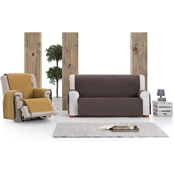 Eysa Loira Protect Vattentätt och ventilerande Sofföverdrag 65% Polyester 35% Bomull Choklad 190 cm.