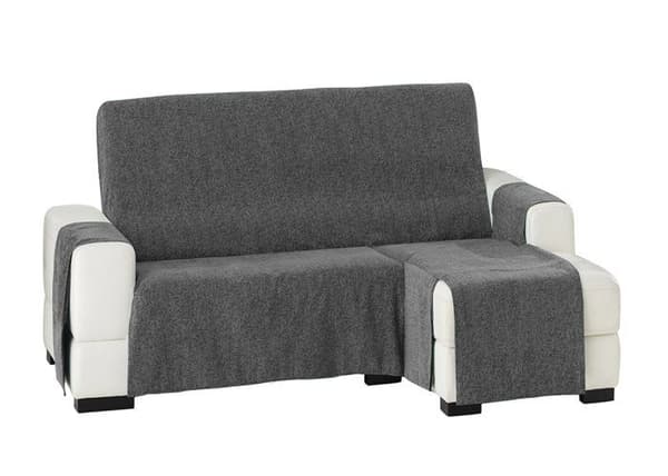 Housse för soffa Eysa - F336096D - Dröm - Housse för chaise longue 240 cm grå