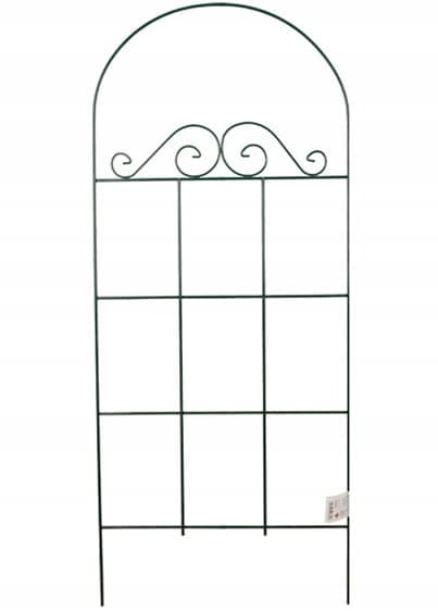 Trädgårdsspaljé för klätterväxter med båge 60x150cm stöd mörkgrön