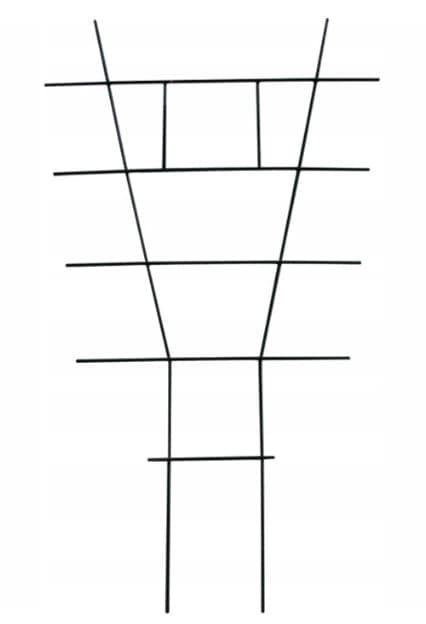 Stege för krukväxter 38x24cm grön ståltråd