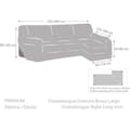 Miniatyrbild 4 av 4: Housse de canapé Eysa 3D Premium Elastic Ecru 305