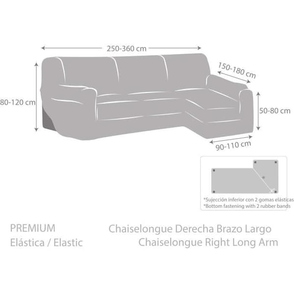 Housse de Canapé Marron Eysa 3D Premium