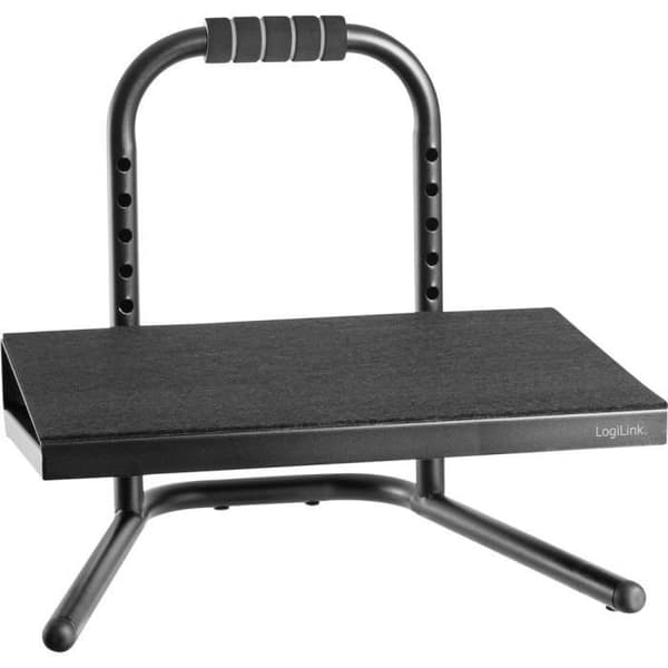 Fotstöd - LOGILINK - EO0007 - Ergonomisk - Höjdjusterbar - Svart skum
