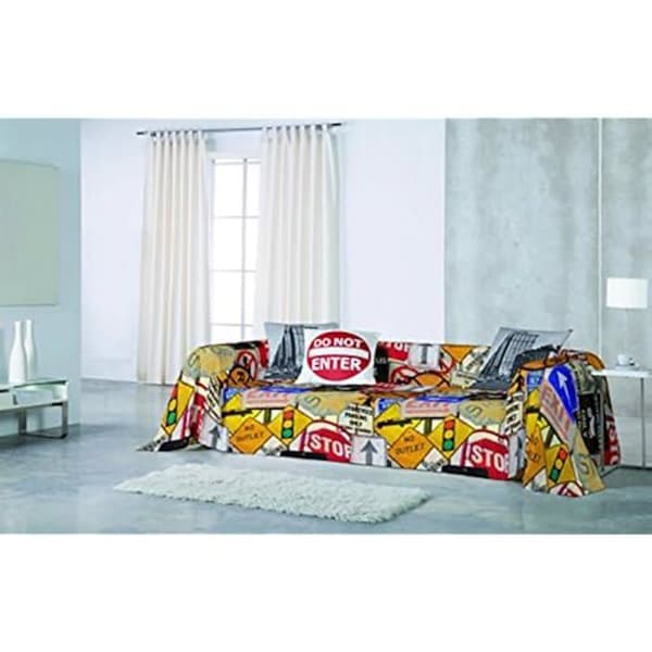 NATURALS Trafikhalsduk - 1 plats/90 cm - 100% bomull - Mjuk touch och färgglad design