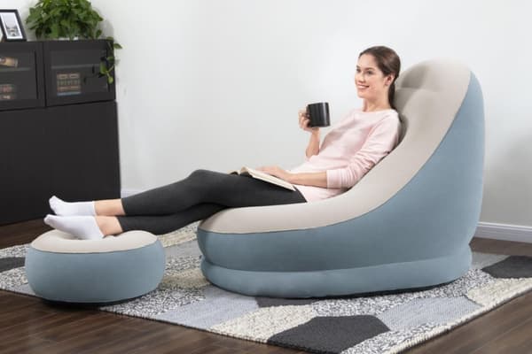 Bestway Comfort Cruiser Gråblå Liggstol 121x 100x86cm