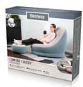 Miniatyrbild 6 av 6: Bestway Comfort Cruiser Gråblå Liggstol 121x 100x86cm