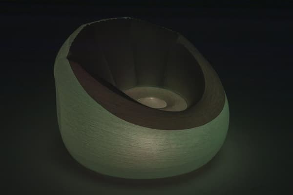 Bestway LED-Ljus Luftstol 102x97x71cm