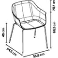 Miniatyrbild 2 av 2: Resol Ben Fåtölj Shape 4 Grå