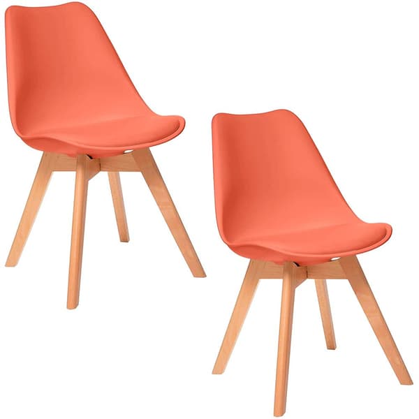 Wellhome Matsalsstol 48x55x81 Cm Pk5062 4 Enheter Orange