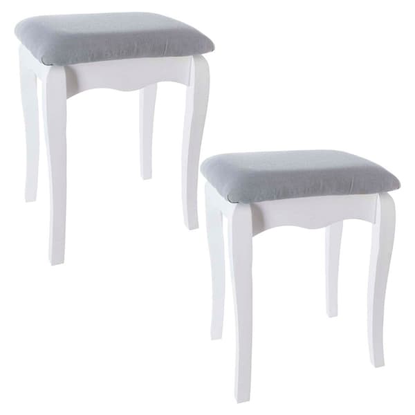 Atmosphera Taburet Cozy 2 Enheder Hvid