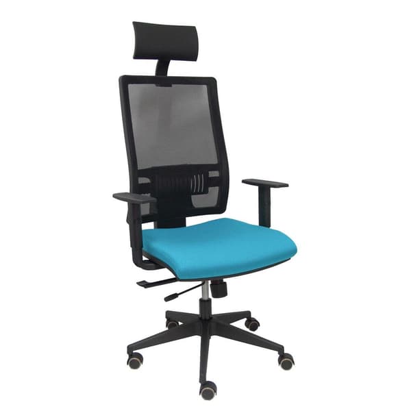 P And C Med Sengegavl Ergonomisk Skrivebordsstol Horna Traslack Bali Blå