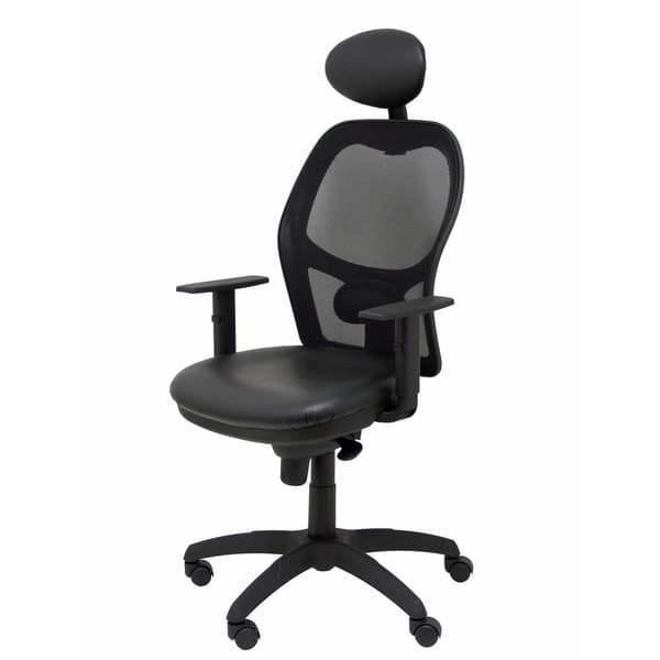 P And C Med Sengegavl Ergonomisk Skrivebordsstol Jorquera Similpiel Snspnec Sort