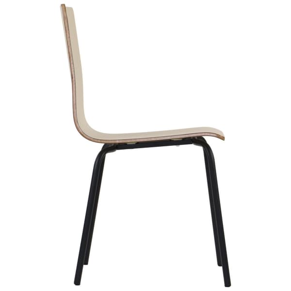 WERDI B stol i laminerad plywood, svart/natur