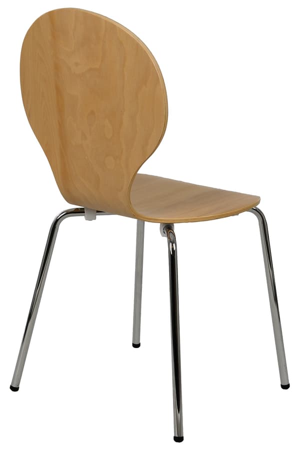 Lakeret krydsfinerstol TDC-122 BUKK