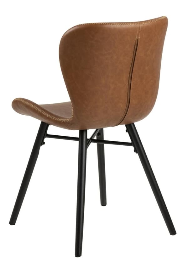 Batilda Retro brandy/sort stol