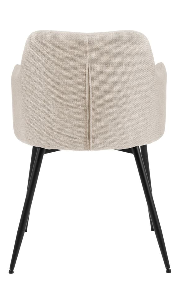 Ilsa stol med beige armlæn