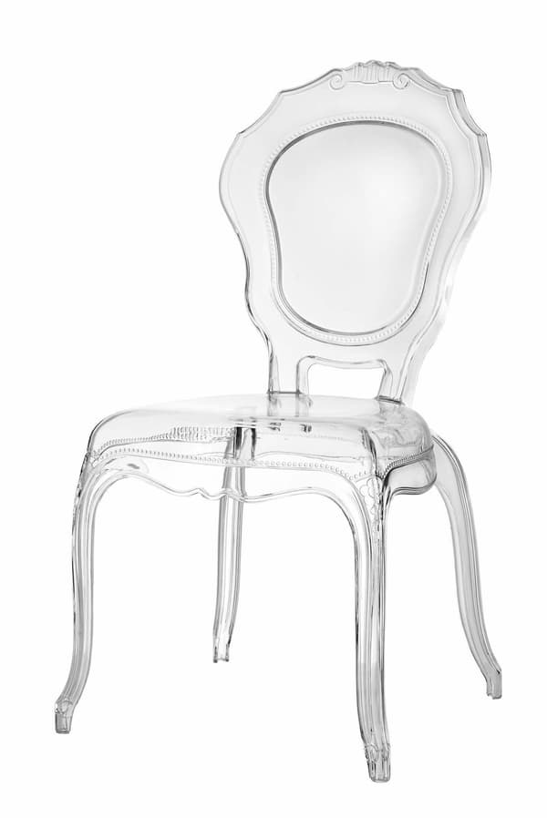 Queen transparent stol