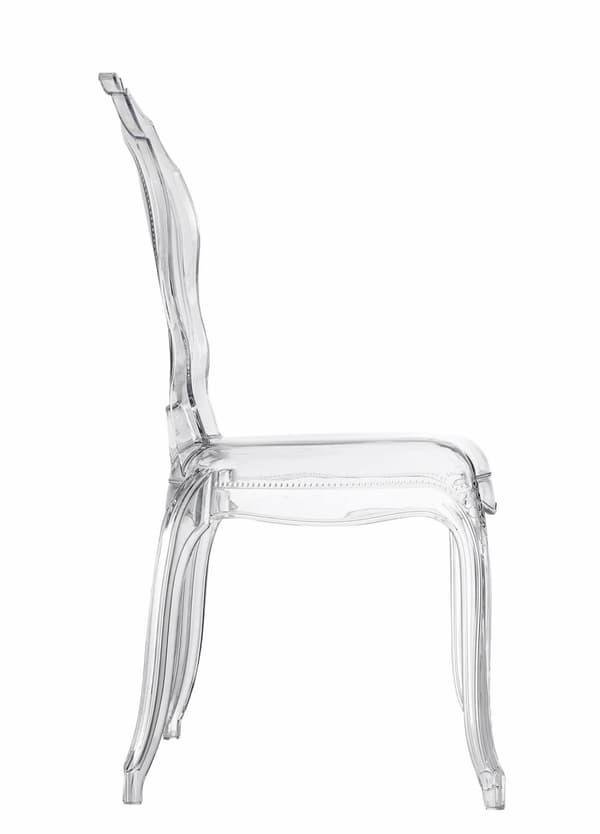 Queen transparent stol
