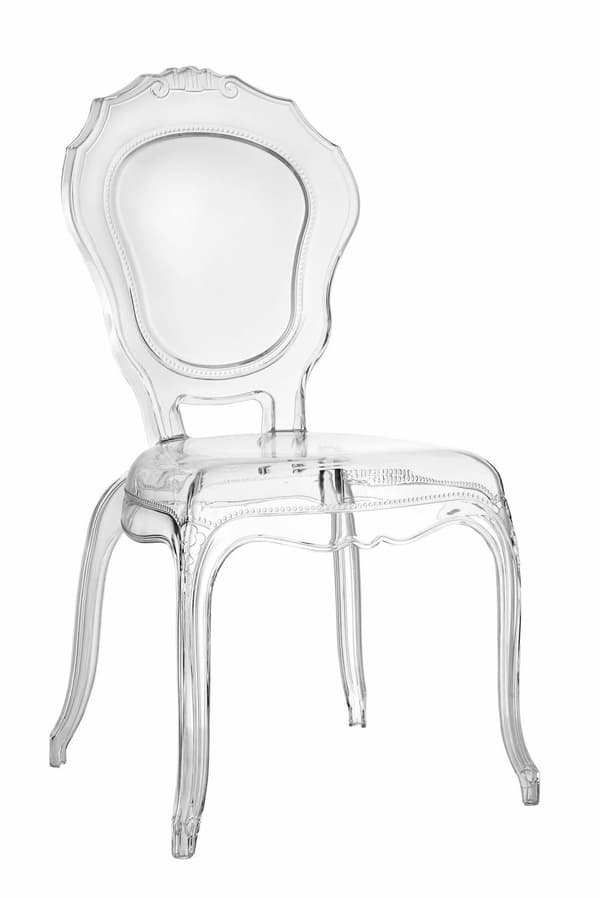 Queen transparent stol