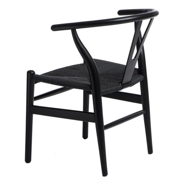 Wicker Black stol, sort inspireret af Wishbone