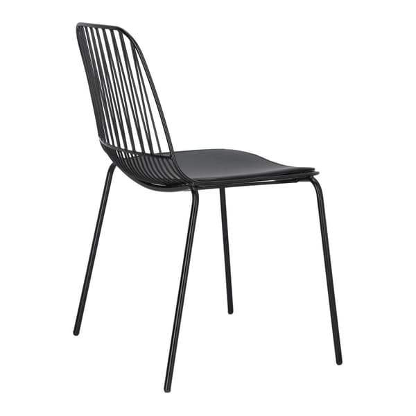 Willy Black stol med PU-dyna