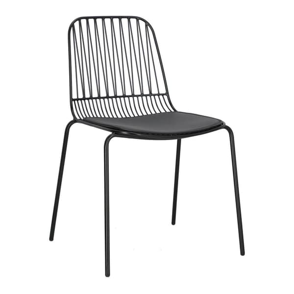 Willy Black stol med PU-dyna