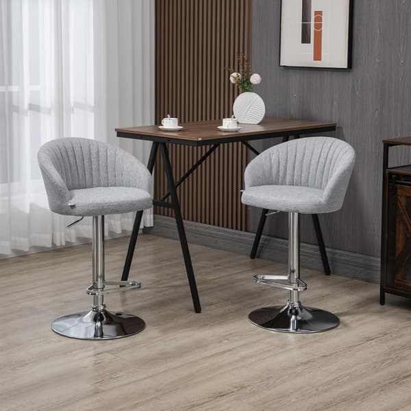 Barstol Set, Justerbar Höjd, 360° Rotation