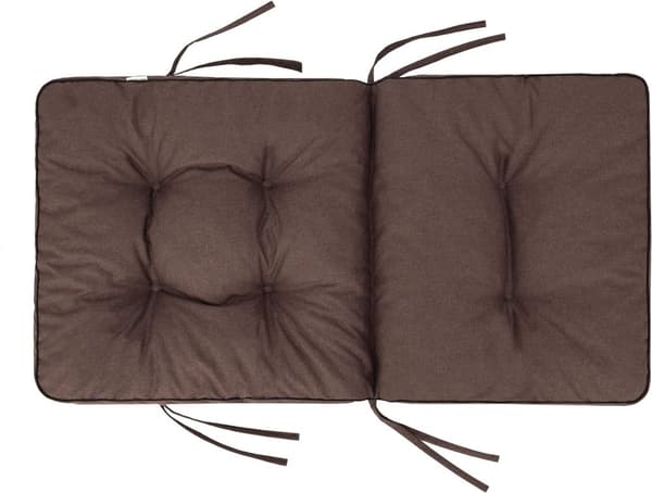 Bankdyna för trädgårdsmöbler, sittdyna inomhus/utomhus - Brun - 60 cm (1 stycke)
