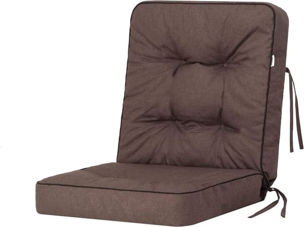 Bankdyna för trädgårdsmöbler, sittdyna inomhus/utomhus - Brun - 60 cm (1 stycke)