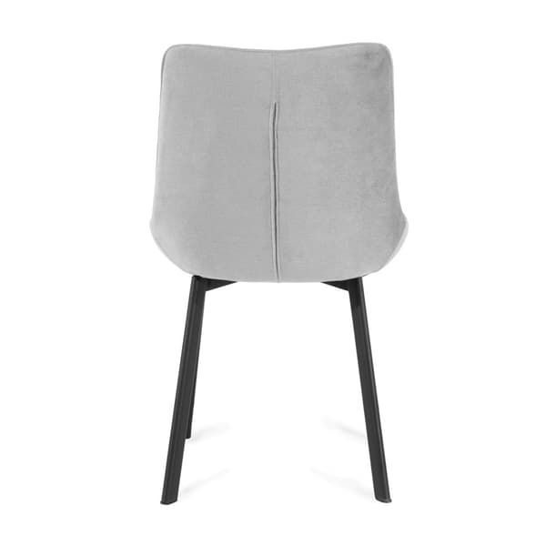 Stol | COLIN | sammetsgrå | 53x61x88 cm | 970713
