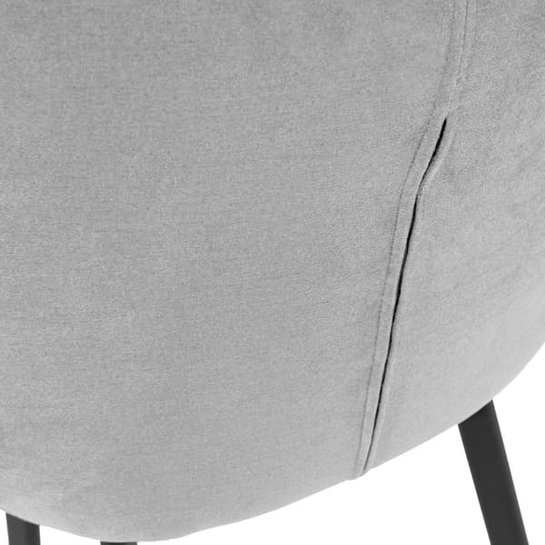 Stol | COLIN | sammetsgrå | 53x61x88 cm | 970713