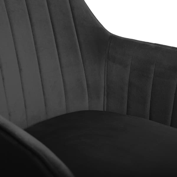 Tuoli | TEILL | sametti kääntyvä musta | 55,5x54,5x80-90cm | 807898