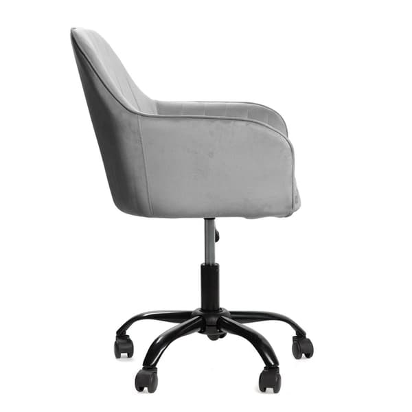 Stol | TEILL | sammetsswivel grå | 55,5x54,5x80-90cm | 807904