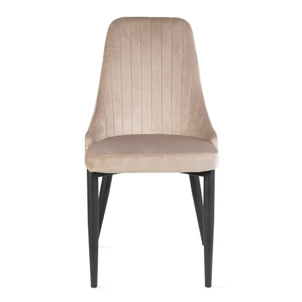 Stol | LOUIS | sammetsbeige | 44x59x88 cm | 823966