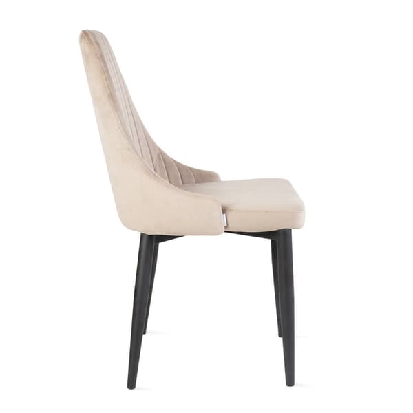 Stol | LOUIS | sammetsbeige | 44x59x88 cm | 823966