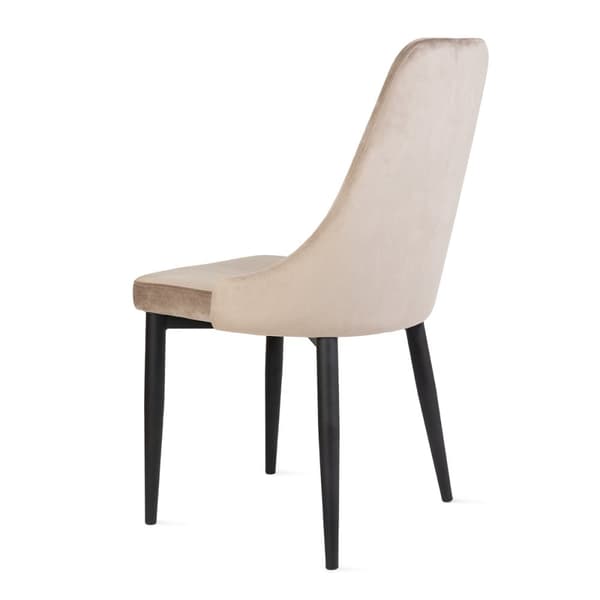 Stol | LOUIS | sammetsbeige | 44x59x88 cm | 823966