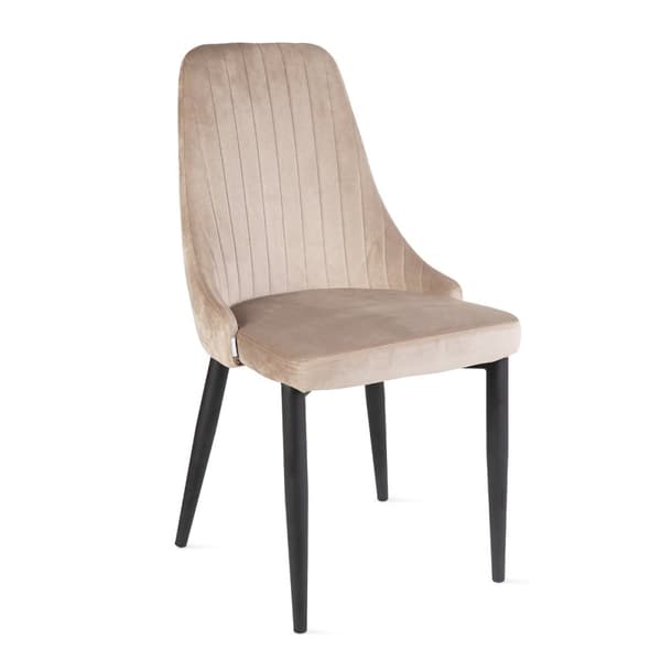 Stol | LOUIS | sammetsbeige | 44x59x88 cm | 823966