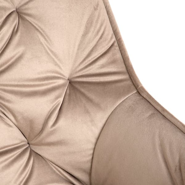 Stol | FLOSSI | fløjl beige | 57x63x84 cm | 845005