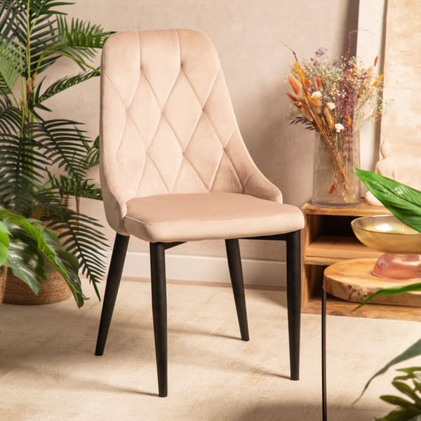 Tuoli | LOUIS QUILTER | samettibeige | 44x59x88 cm | 848983