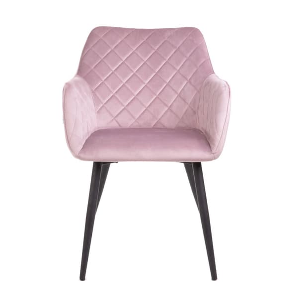 Stol | SHELTON | sammetsrosa | 56x60x84cm | 860497