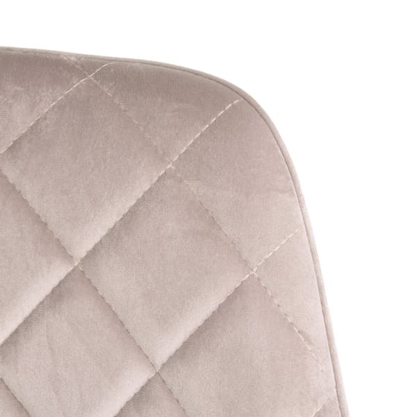 Stol | SHELTON | fløjl beige | 56x60x84cm | 860510