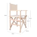 Miniatyrbillede 2 af 6: Wellhome Instruktørstol I Færdiglavet Bøg Uden Lak 51.5x46x86 Cm