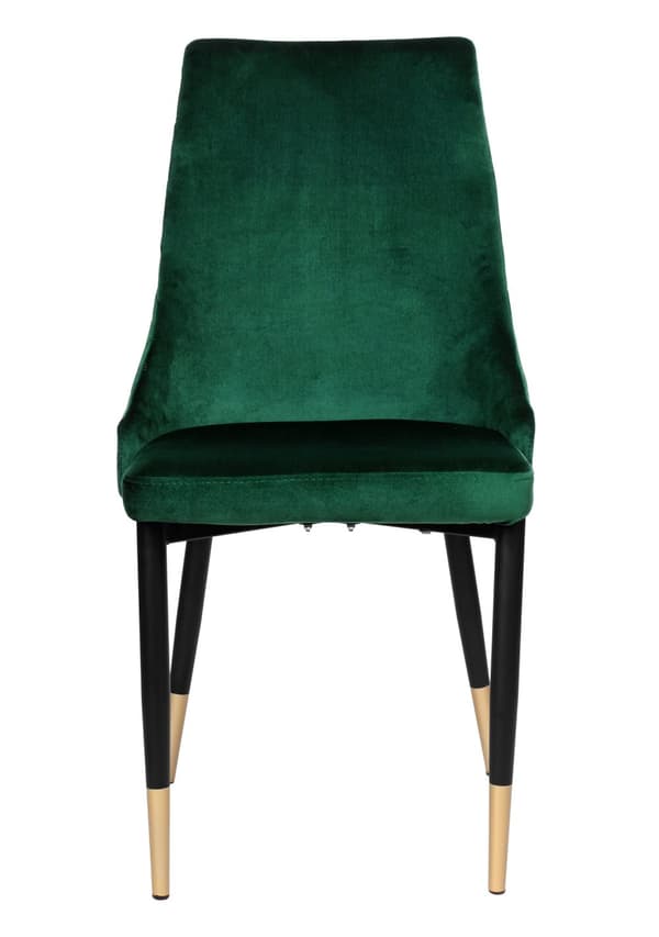 Vermont Velvet mørkegrøn polstret fløjlsstol