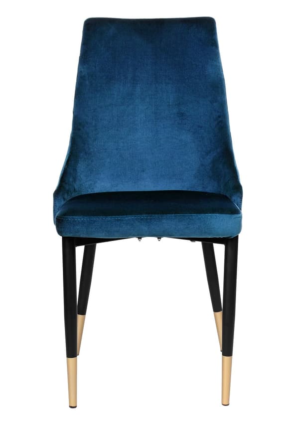 Vermont Velvet laivastonsininen pehmustettu samettituoli