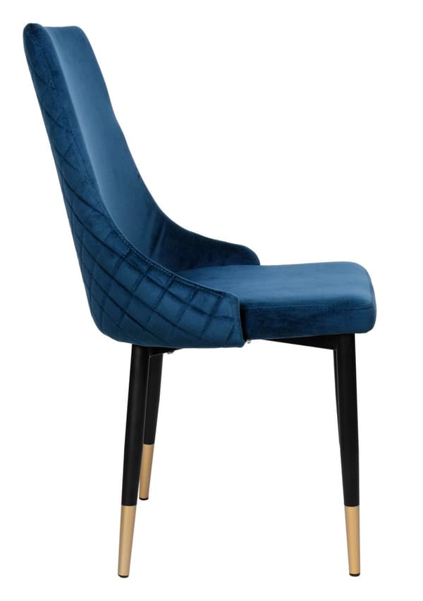 Vermont Velvet laivastonsininen pehmustettu samettituoli
