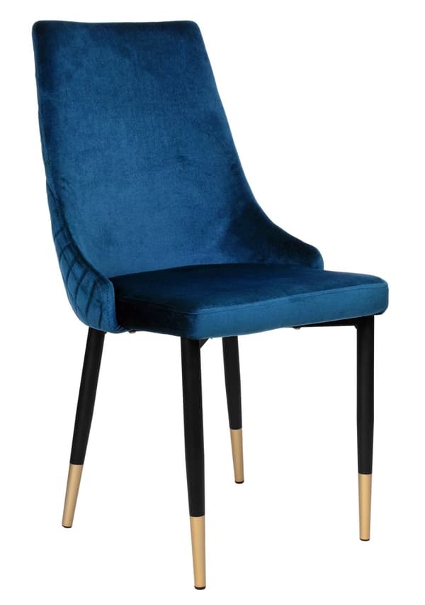 Vermont Velvet laivastonsininen pehmustettu samettituoli