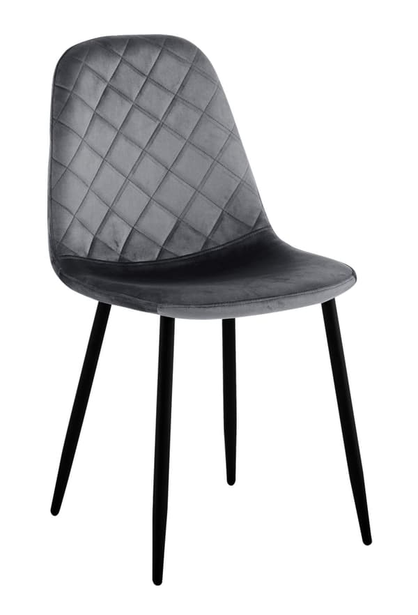 Orlando Velvet grafit sammetsstol