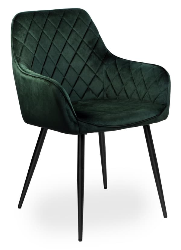 HAVANA VELVET mørkegrøn fløjlsstol